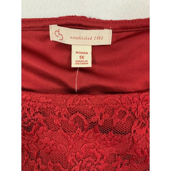 Dressbarn Women's Burgundy Blouse - Picture 3 of 6